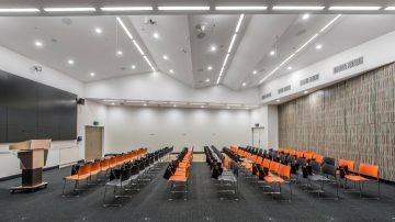 Corridor lighting at NRAH, Australia
