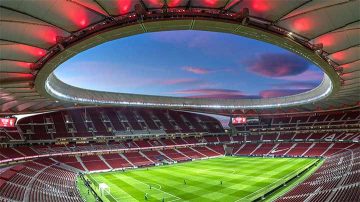 Vue du stade Wanda Metropolitano