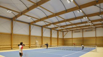 Indoor tennis court lighting – LED indoor floodlights	