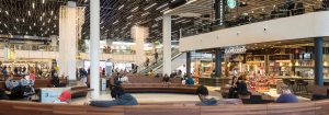 Circular lighting at Schiphol Airport