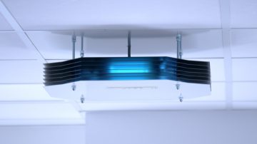 uv-c, övre takmontage
