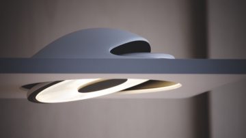 Spots de plafond dans la chambre