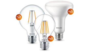 Warmglow etiketleriyle Philips WarmGlow LED ampul ürün ailesi