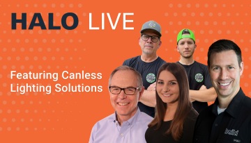 HALO Live interactive event - canless lighting, recessed lighting, recessed downlight, downlighting
