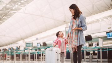 Airport lighting, travelers