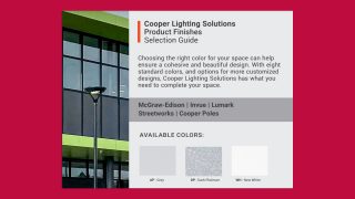 Cooper Lighting Solutions Product Finishes Selection Guide