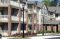 decorative post top lighting in apartment complex
