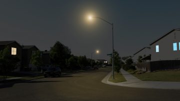 residential, pedestrian lighting