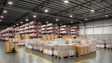 Lumen selectable high bay warehouse light