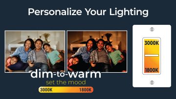 Set the mood with a dimmer switch