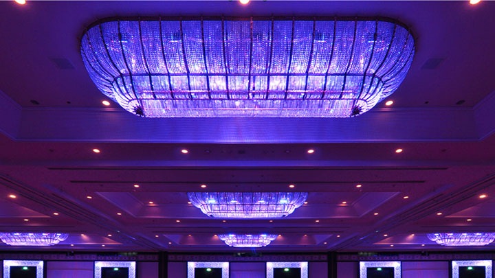 Illuminated ceiling fixture