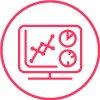Data analytics and reporting icon