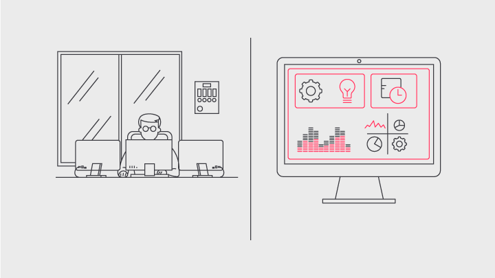 Interact Office Lighting management software animation