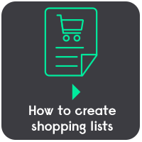 How to create shopping list