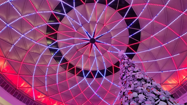 Iluminaci&oacute;n inteligente en centros comerciales &ndash; C&uacute;pula Altaplaza Mall