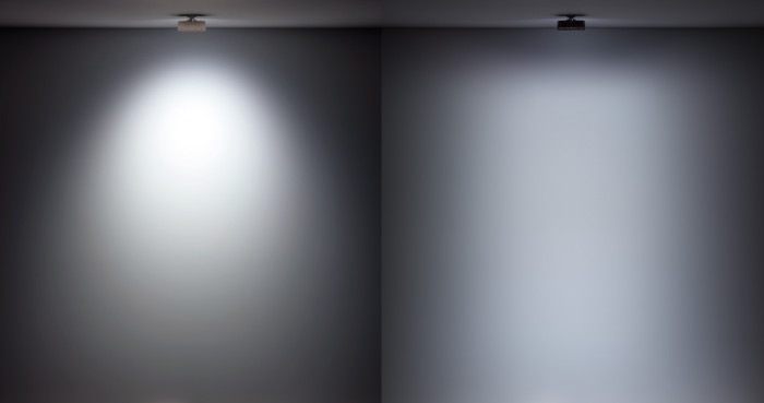 Beam regular Optifield side by side
