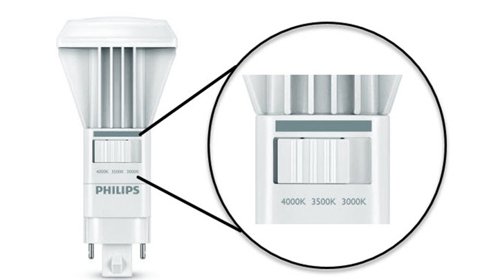 Selectable PLED CCT lamps