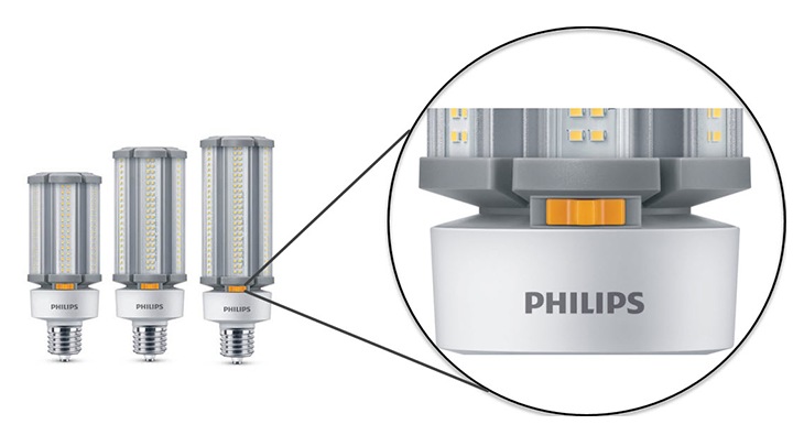 Selectable color temp for corn cob lamps