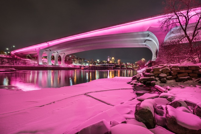 Interstate 35W Bridge to celebrate the big game festivities with immersive LED light shows