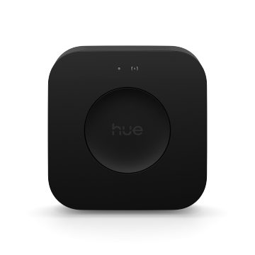 Un hub de hogar inteligente Hue Bridge Pro negro