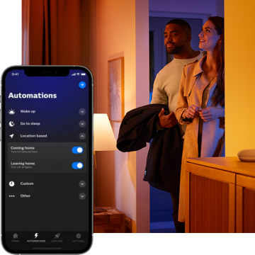 hue – geofencing exteriéru