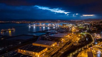 Intelligente LED-Beleuchtung im Hafen von Bilbao
