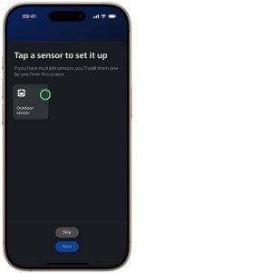 Die Hue App zeigt die Geräte, die zur App hinzugefügt wurden und weist die Benutzer an, sie zum Einrichten einzeln anzutippen