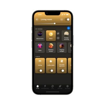 Mobile showing the Secure system’s interface