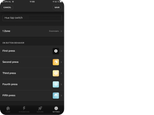 Hue tap switch