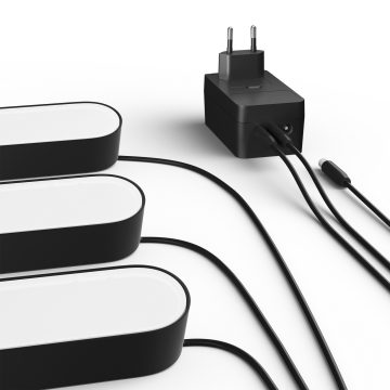 One power supply and three play bars