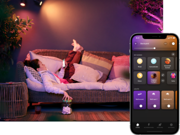 Luz de exterior blanca de cálida a fría