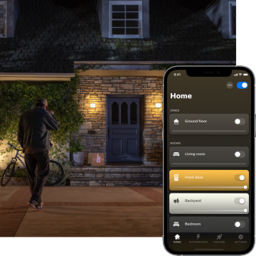 Application d'éclairage extérieur Hue