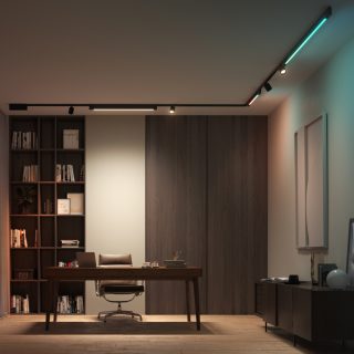 lampes sur rail à LED connectées