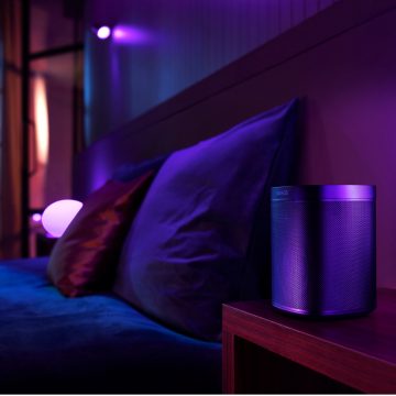 Sinkronkan lampu dan musik dengan perangkat suara apa pun 