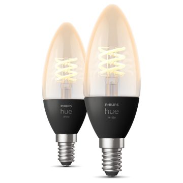Lampu lilin putih Filamen Philips Hue
