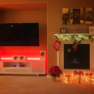 Iluminação de Natal com a Hue