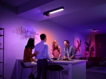 Centris purple livingroom with friends